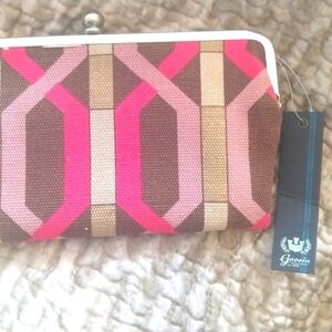 Goorin Bros Pink & Brown wallet NWT